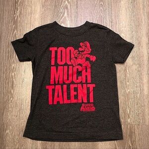 Old Navy Boys Tee‎ Super Mario “Too Much Talent”